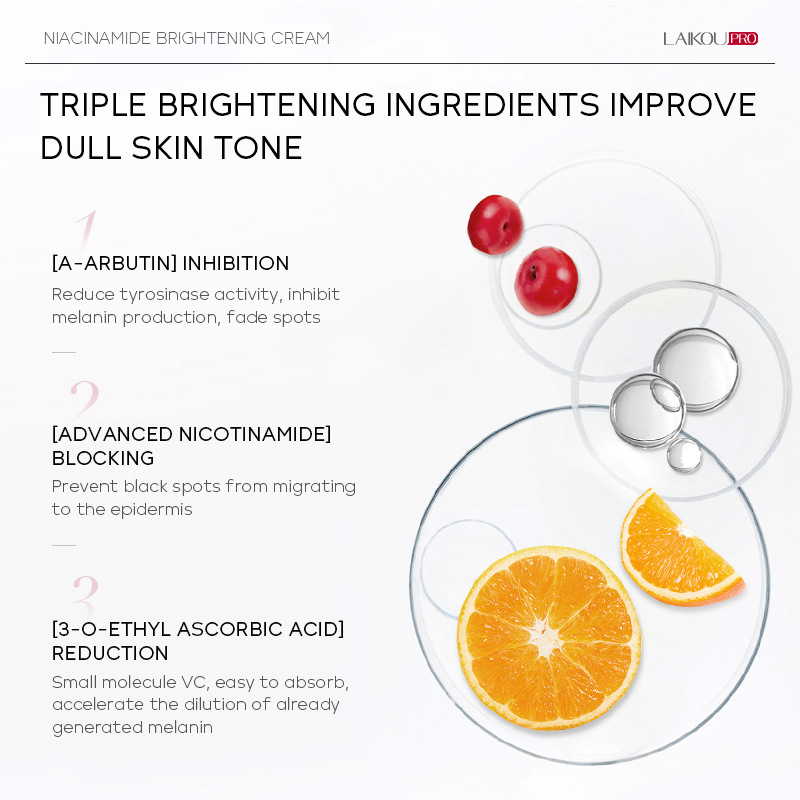 LAIKOU PRO Niacinamide Cream 30g Cross-border skin care and cosmetics manufacturer Moisturizing and hydrating details Picture