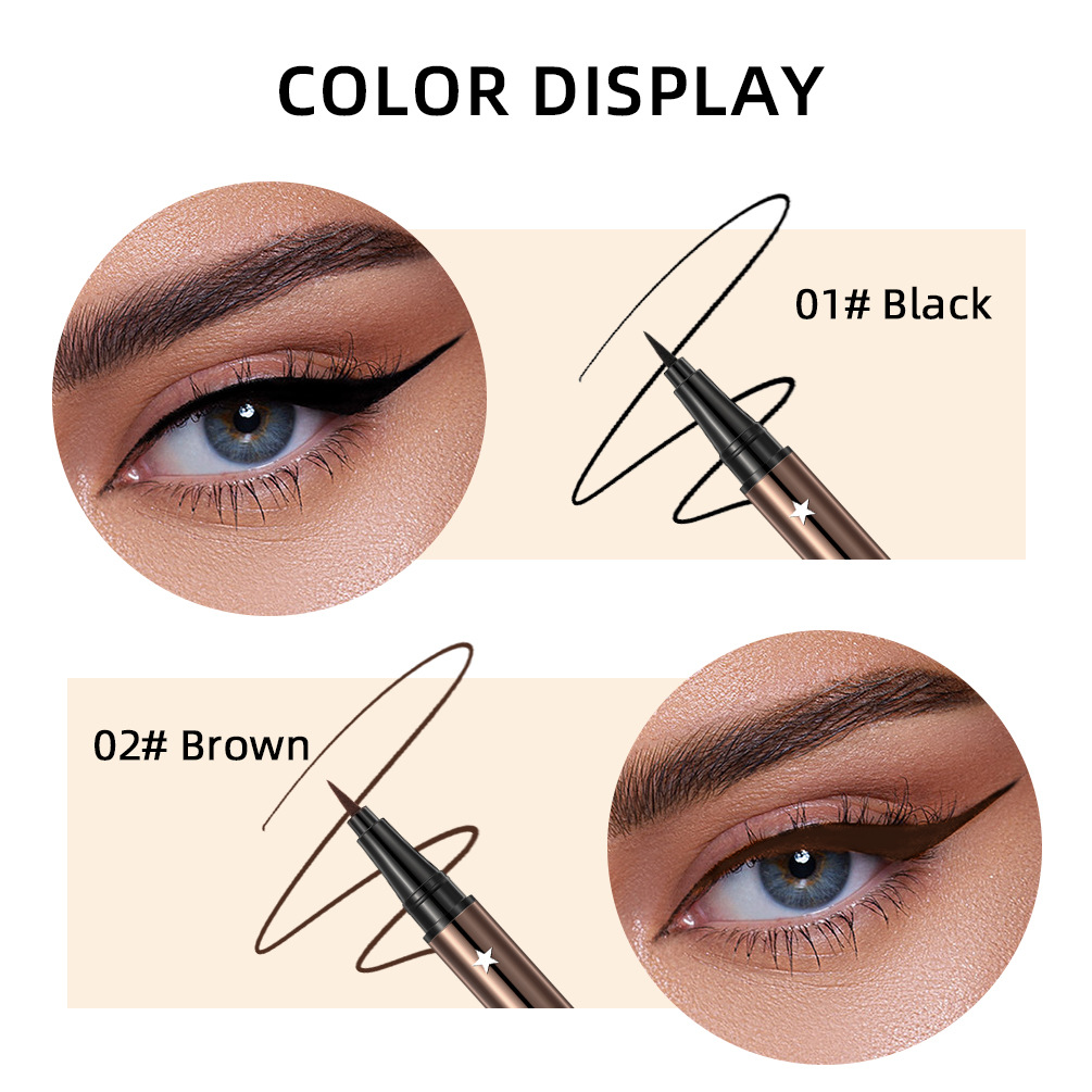 QIBEST Cross-border Ultra-fine eyeliner Liquid: Smooth, flowing, long-lasting without smudging, quick-drying, beginner eyeliner waterproof wholesale Application Scenario