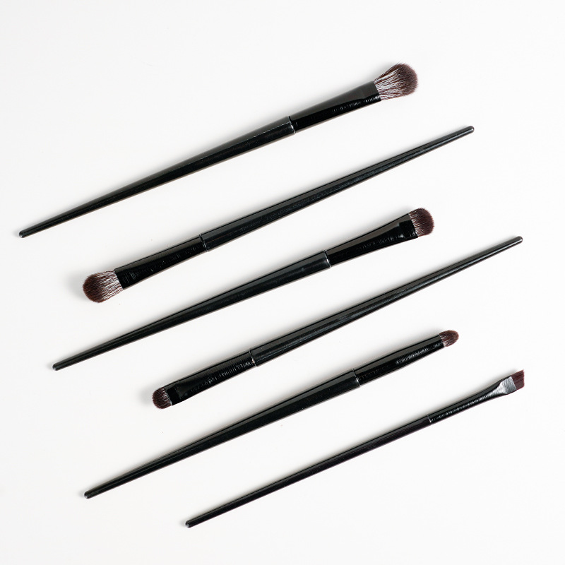 Cangzhou soft-bristled brushed eyeshadow brush 6-piece set, eye makeup, smudging, eyeliner, eye details, small makeup brush full figure