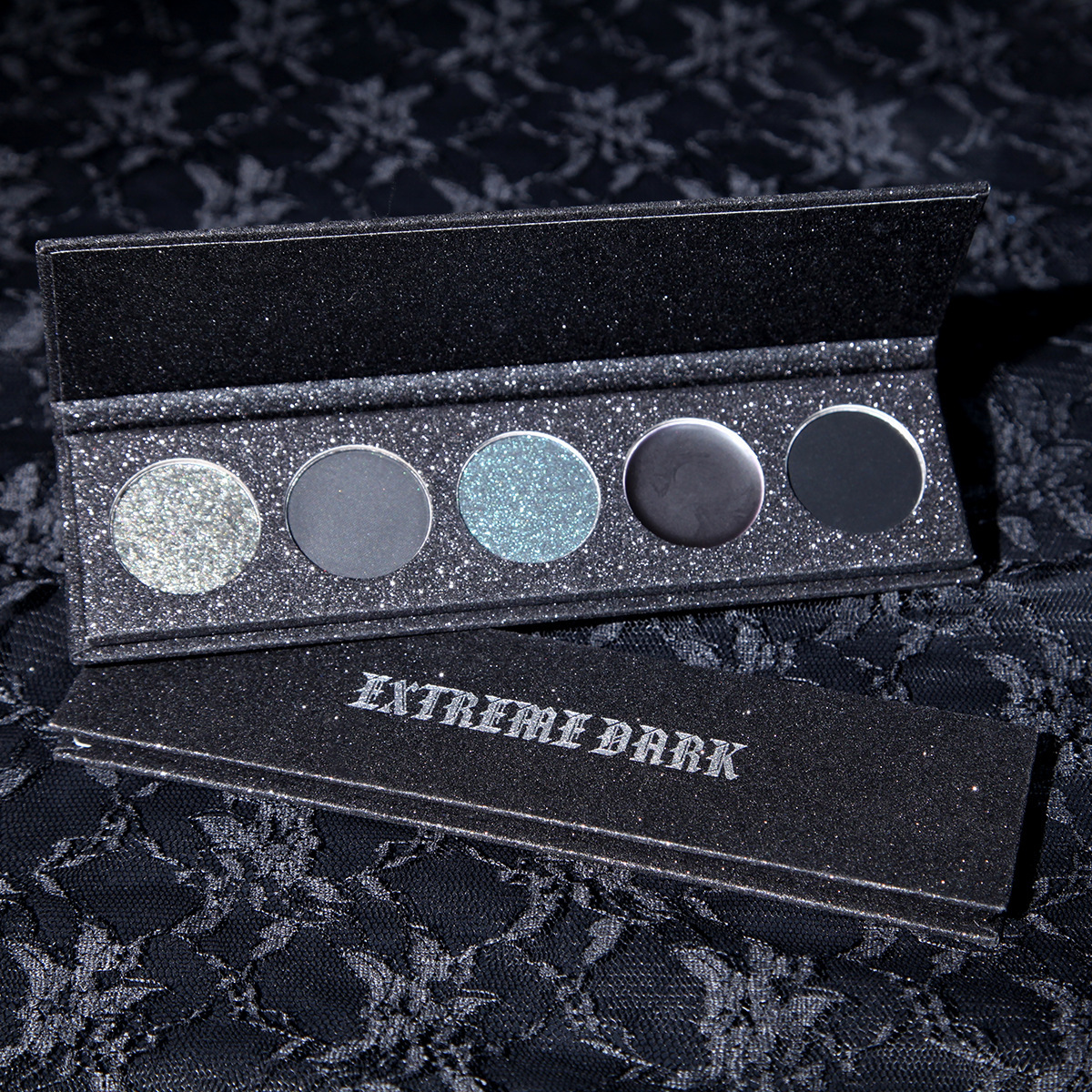 Cross-border eyeshadow palette 5-color extremely dark eyeshadow palette that won't smudge for a long time. Cross-border bestseller color series Specification drawing