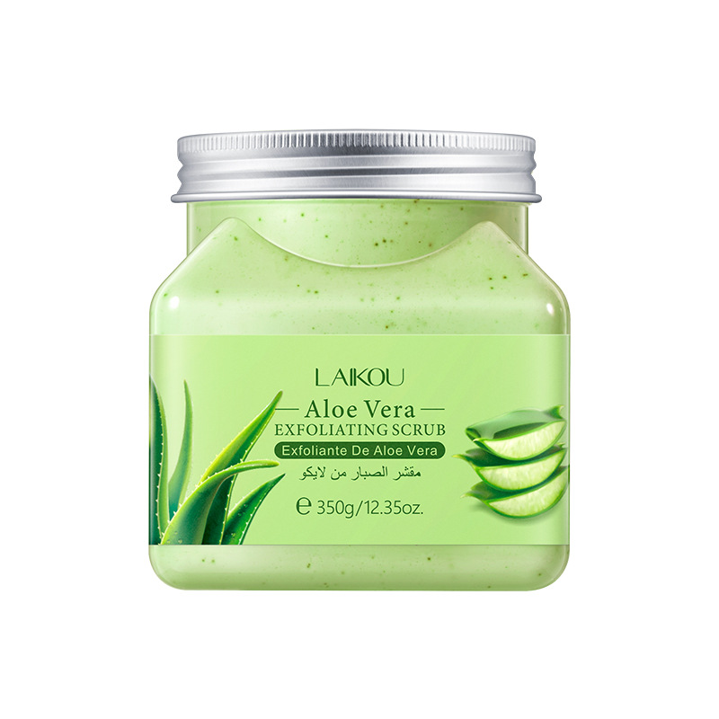Laikou Body Aloe Vera Scrub 350g Manufacturer supply Pore-cleaning skin care products for body care Item Picture
