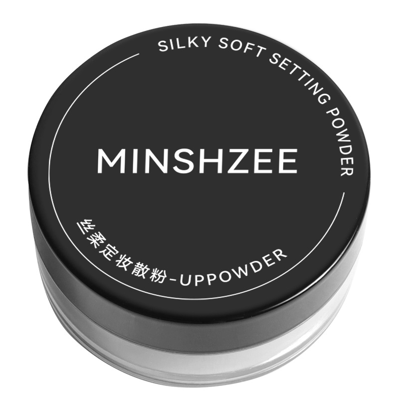 MINSHZEE Mingxi Zhi Setting Loose Powder is waterproof, sweat-proof, long-lasting concealer and loose powder compact. It is affordable for women and students for cross-border travel Item Picture
