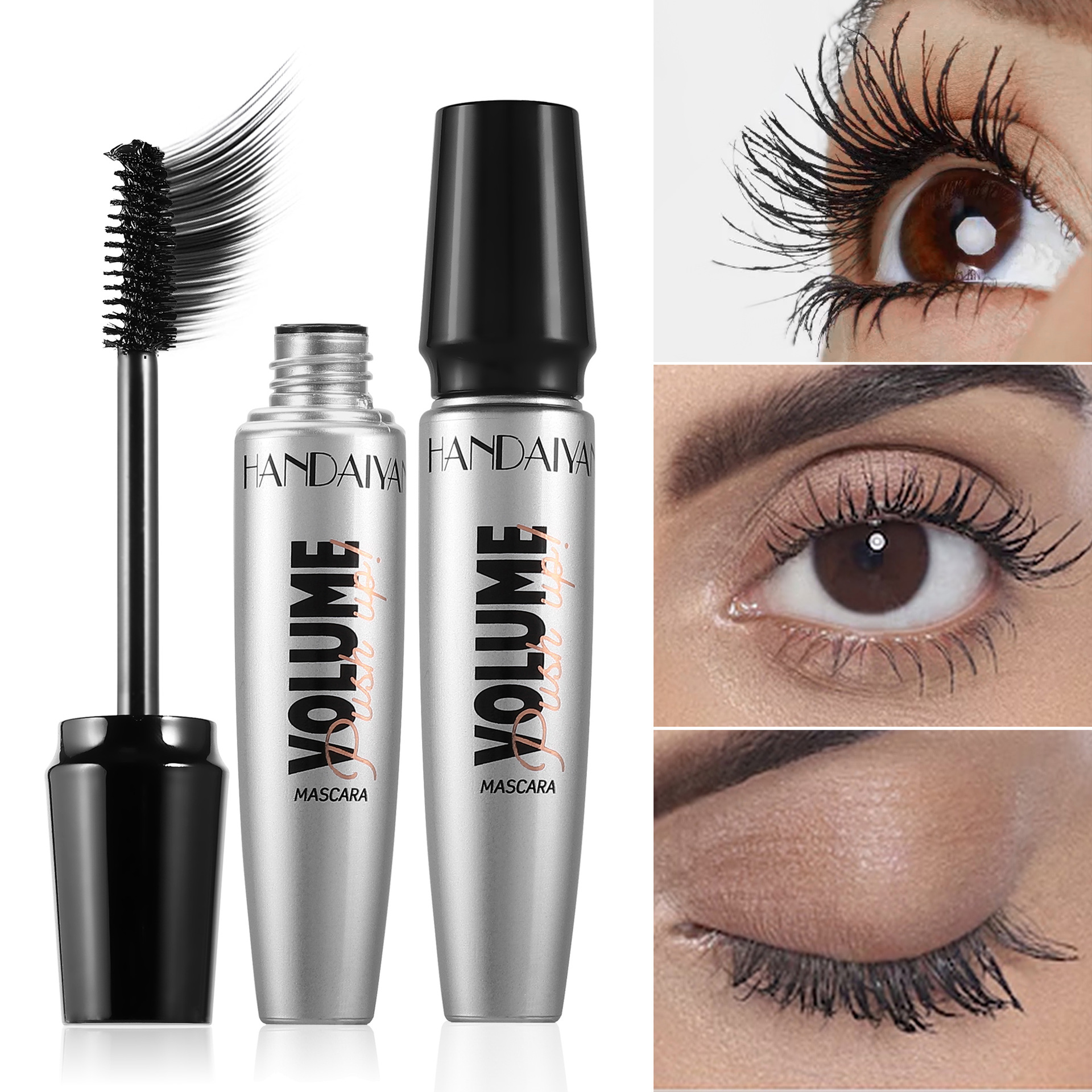 Cross-border mascara is waterproof, non-smudge, long, thick and curling. handaiyan styling mascara full figure