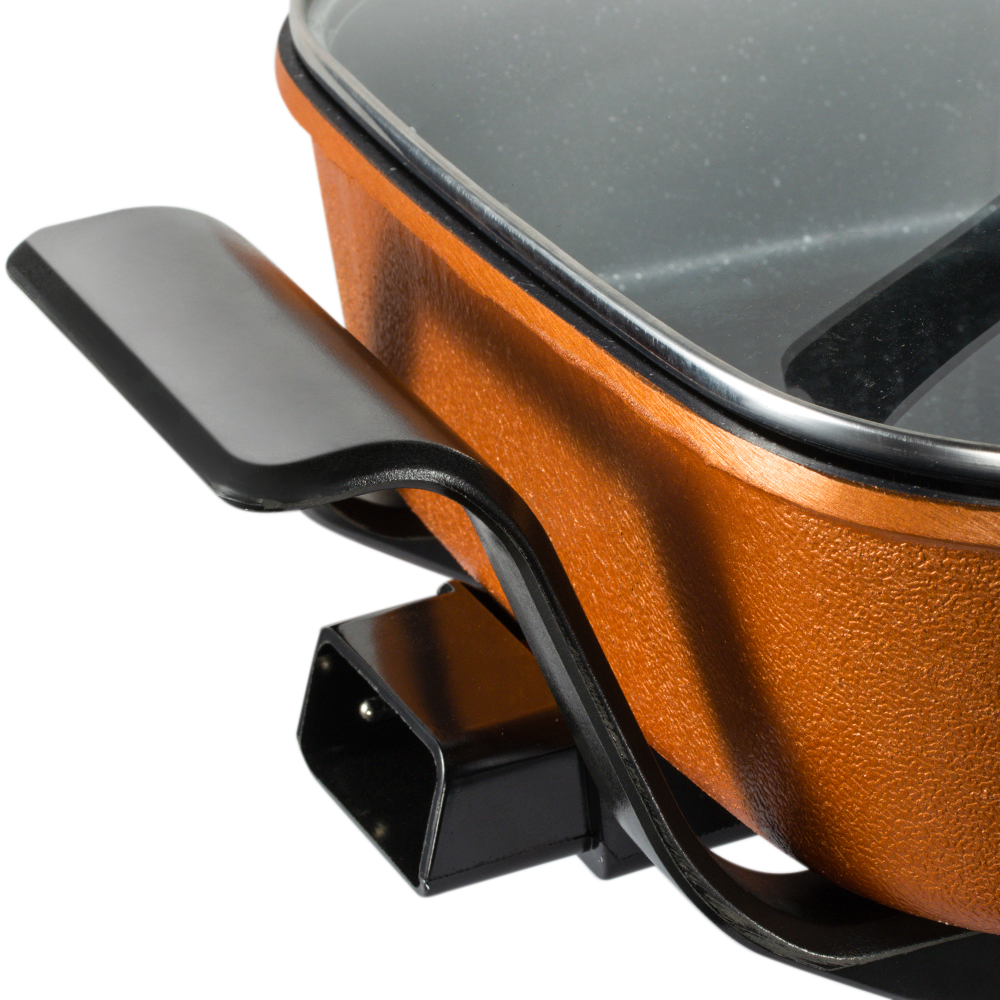 RAF European and American standard cross-border multi-functional electric cooking pot, household electric frying pot, non-stick pot, electric cooking pot, steamer 7LR5411 Specification drawing