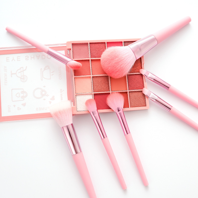 Cangzhou portable makeup brush set, mini soft-bristled powder brush, eyeshadow brush, foundation brush, makeup set brush, beauty tools Specification drawing
