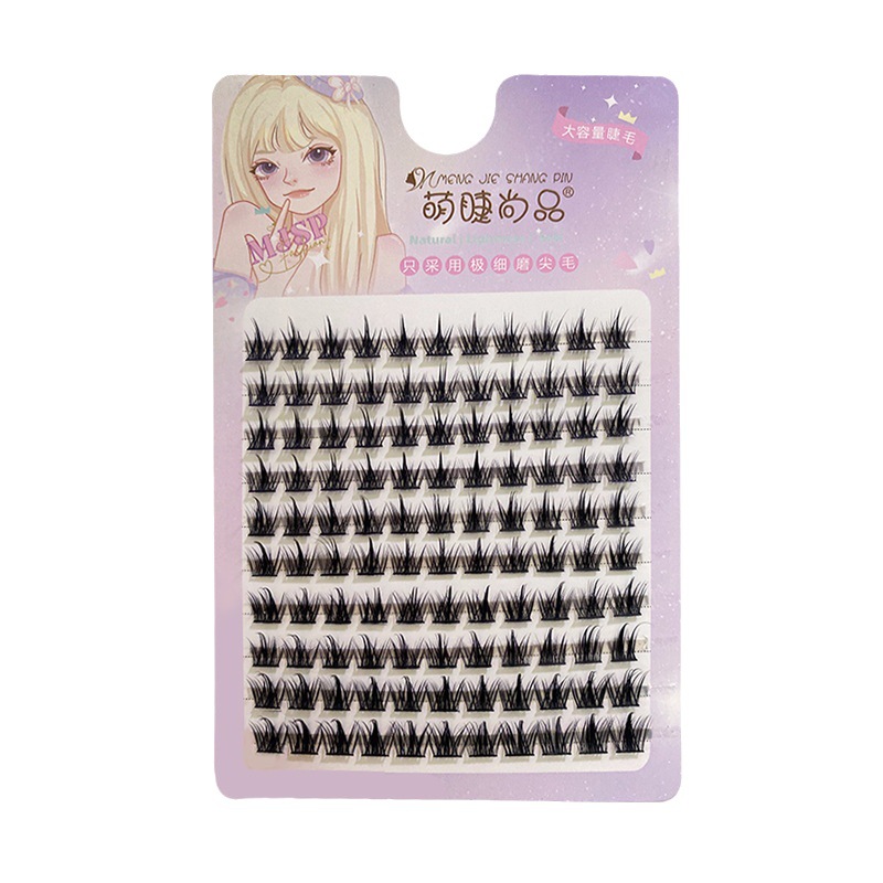 Mengjie Shangpin Lazy Person 10 Rows Pure Wild Devil large-capacity false eyelashes, naturally thick and photogenic comic eyelashes Item Picture