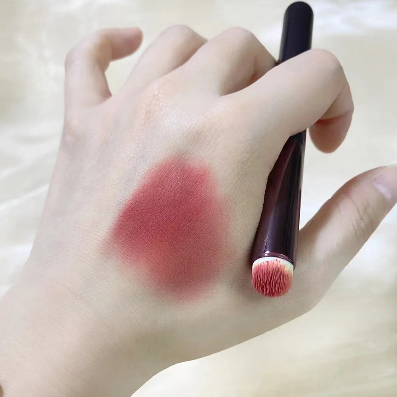 Single-piece round-head lip brush, beauty brush, lipstick smuder brush, concealer brush, portable lip makeup brush, factory direct sales details Picture