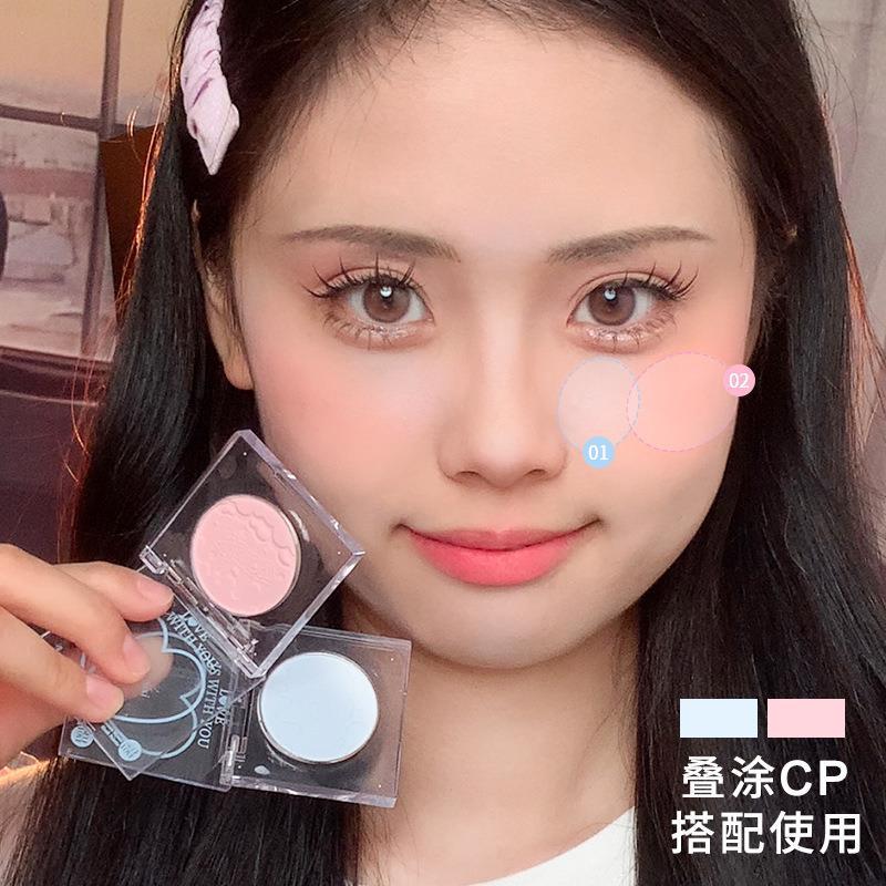 xixi tea, peach heart, single color, red, blue, purple, swelling, low saturation, contraction, matte, natural, brightening and contouring Application Scenario