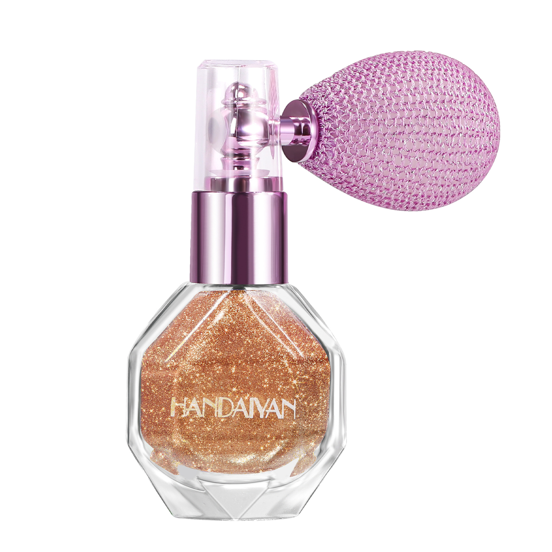 Cross-border Glitter brightening Body Glitter HANDAIYAN High-gloss Spray Glitter bottle High-gloss airbag Spray bottle Item Picture