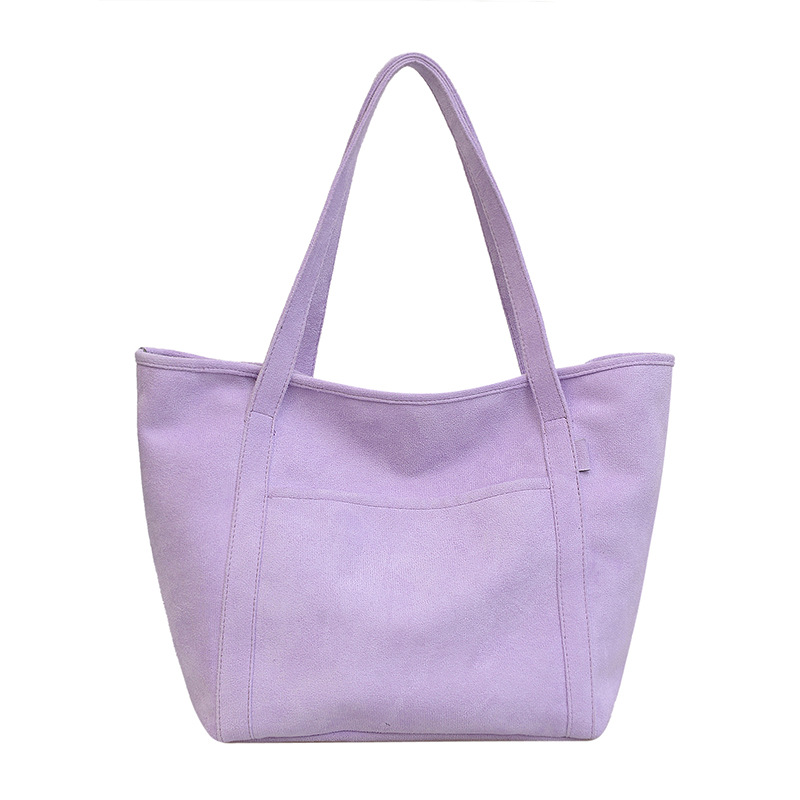 Tote Bag 2024 Autumn and Winter new trendy European and American simple matte solid color single-shoulder bag, handbag, fashionable women's bag Item Picture