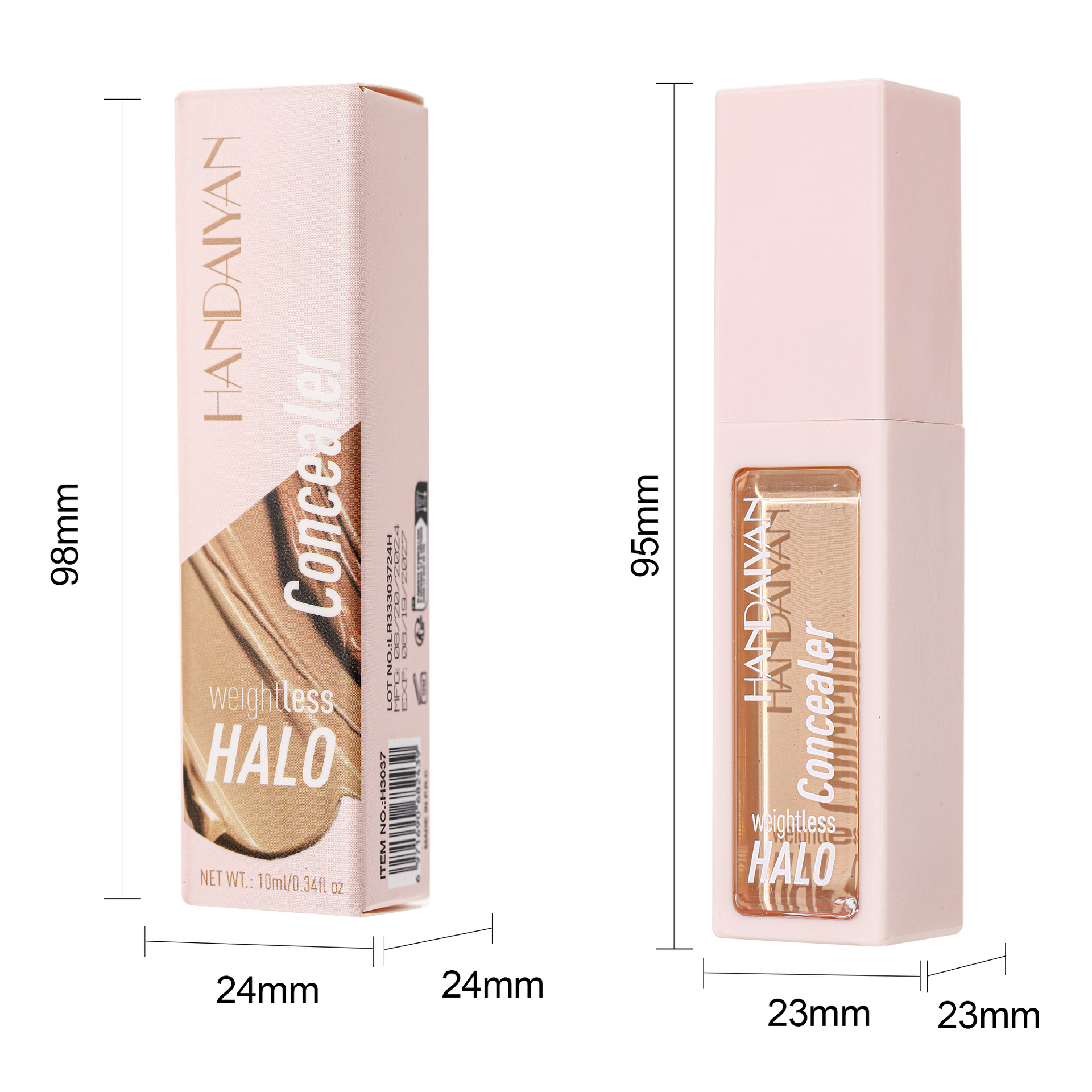 Cross-border 8-color Concealer: Invisible Pores, long-lasting Powder retention, handaiyan Concealer for Acne Marks and Spots Item Picture