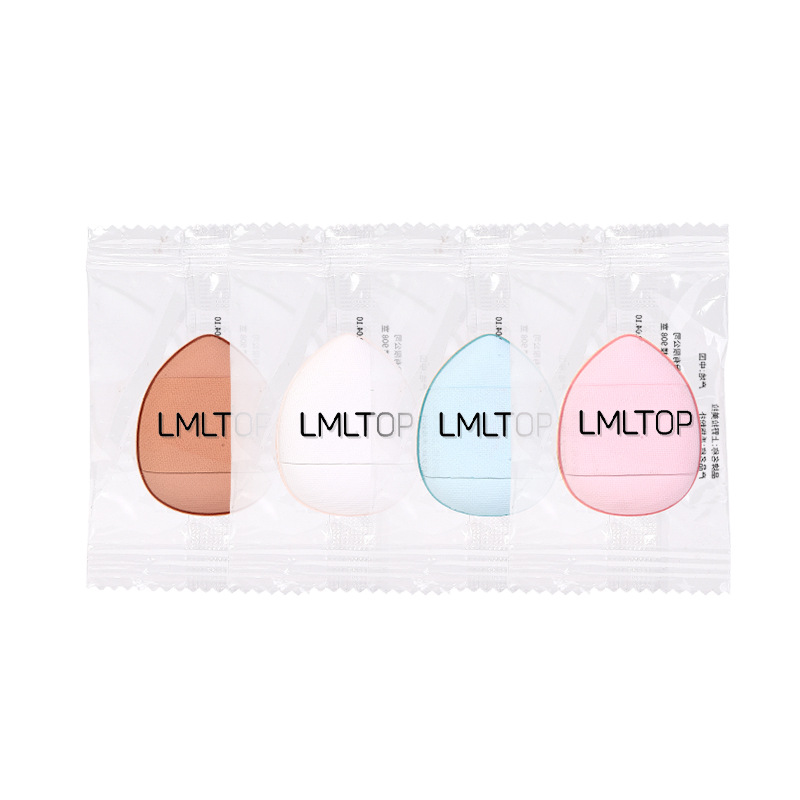 mini Finger Powder Puff, Mini water drop fingertip makeup cushion Powder puff, setting and concealing, Small finger Powder puff Item Picture