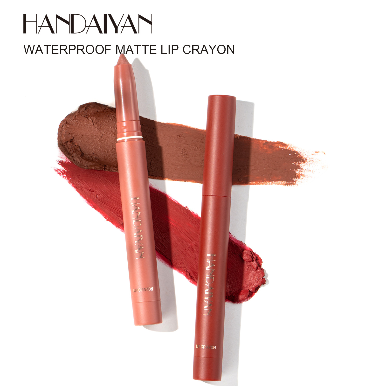 Cross-border matte lip liner pen, automatic waterproof and non-stick cup HANDAIYAN lip liner pen, red lip liner pen Item Picture