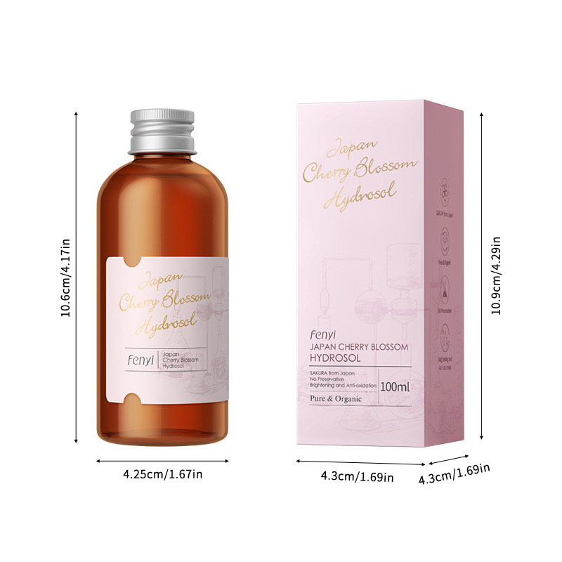 Cross-border Fenyi Japanese Cherry Blossom Hydrosol 100ml Hydrating, Moisturizing and Toning Water Surface Skin Care Product manufacturer Item Picture