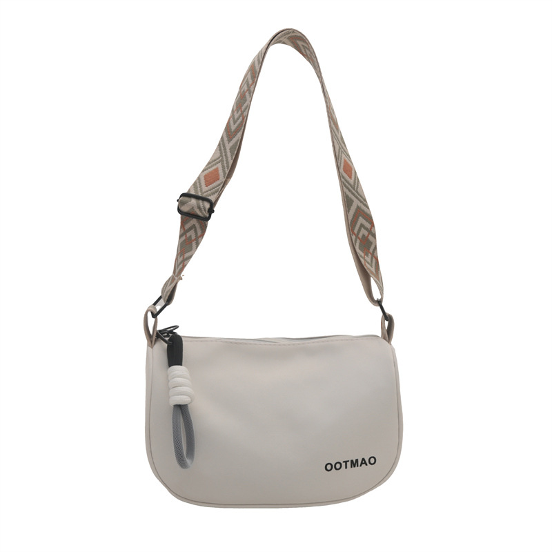 Canvas bag for women 2024 new autumn and winter versatile dumpling bag, casual and sporty wide-shoulder crossbody bag for women Item Picture