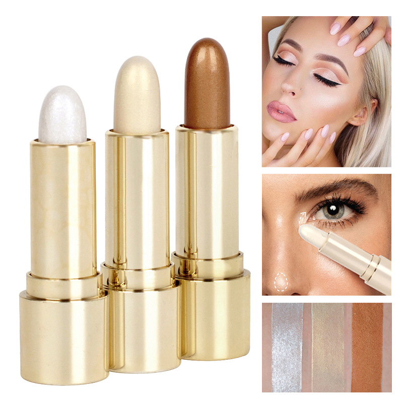Cross-border best-selling high-gloss contouring stick HANDAIYAN Han Daiyan three-dimensional brightening stick, eye-opening pen wholesale, and eye-closing pen details Picture