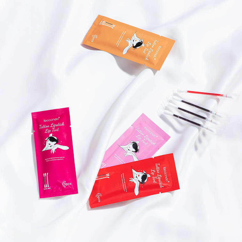 ibcccndc's new 3-pack pocket cotton swab lip gloss velvet matte portable cotton swab lipstick Application Scenario