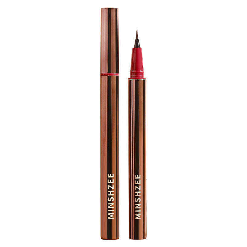 MINSHZEE Mingxi Zhi Flowing Color Eyeliner Pen, non-smudging, extremely fine, waterproof and long-lasting brown colored eyeliner liquid, cross-border Item Picture