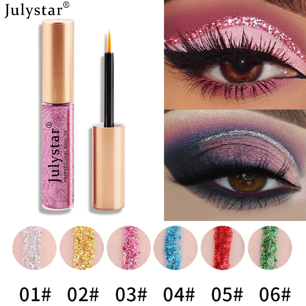 Cross-border eyeliner liquid, colored eyeliner pen, pearlescent eyeliner, export eyeliner liquid pen, waterproof and oil-proof, wholesale eyeshadow liquid Specification drawing