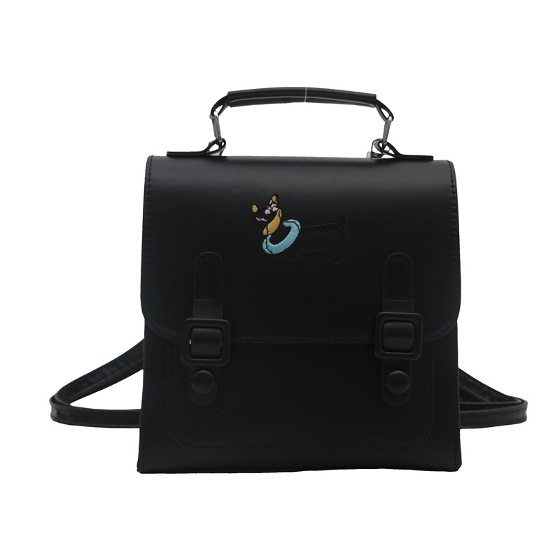 This is a new retro commuting backpack for the autumn of 2024, featuring a casual color contrast and a niche design. It is a small square single-shoulder hand-carry bag Item Picture