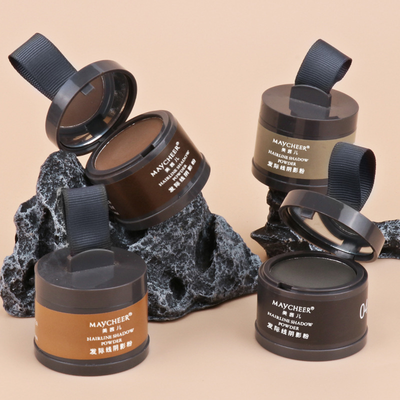 Cross-border MAYCHEER Hairline Contour Shadow Powder for modifying and filling the forehead and hairline, as well as for hair replacement in multiple colors details Picture
