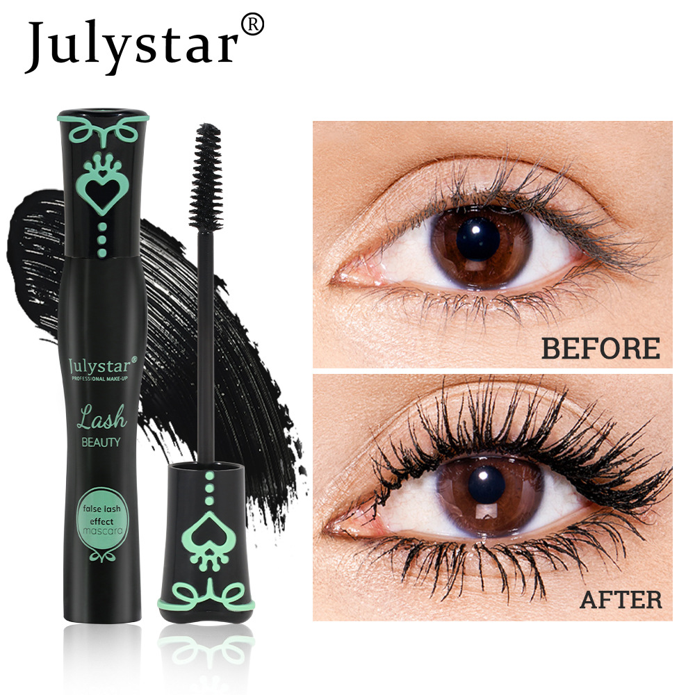 Cross-border makeup, thick and natural, curling mascara, waterproof, sweat-proof, non-smudge, long-lasting eyelash base cream, slender and long Specification drawing
