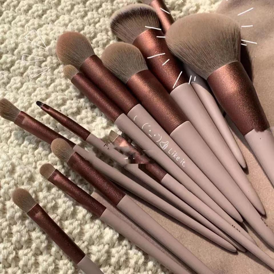 13-piece Sijiqing makeup brush set, portable loose powder brush, concealer brush, blush set brush, complete set of beauty tools wholesale Specification drawing