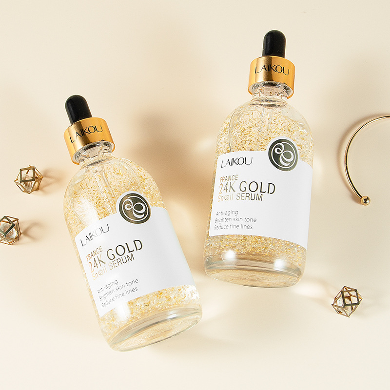 Laikou French 24k Golden Snail Essence 100ml Skin Care Product manufacturer Supply Hydrating and Moisturizing Essence wholesale details Picture