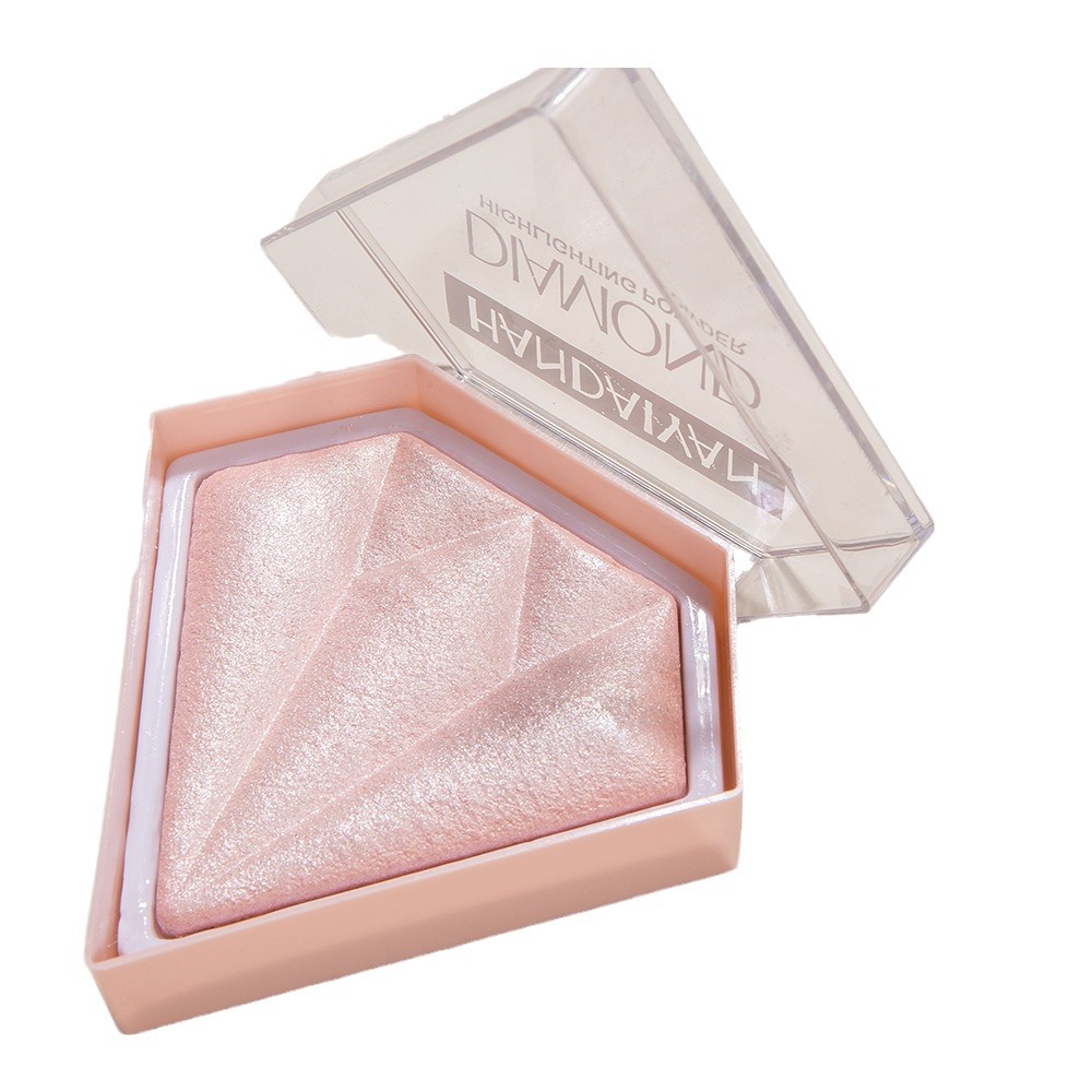 Cross-border Powder compact Setting and contouring handaiyan Brightening Skin Tone Three-dimensional Brightening glitter Diamond High-gloss Powder Compact Item Picture