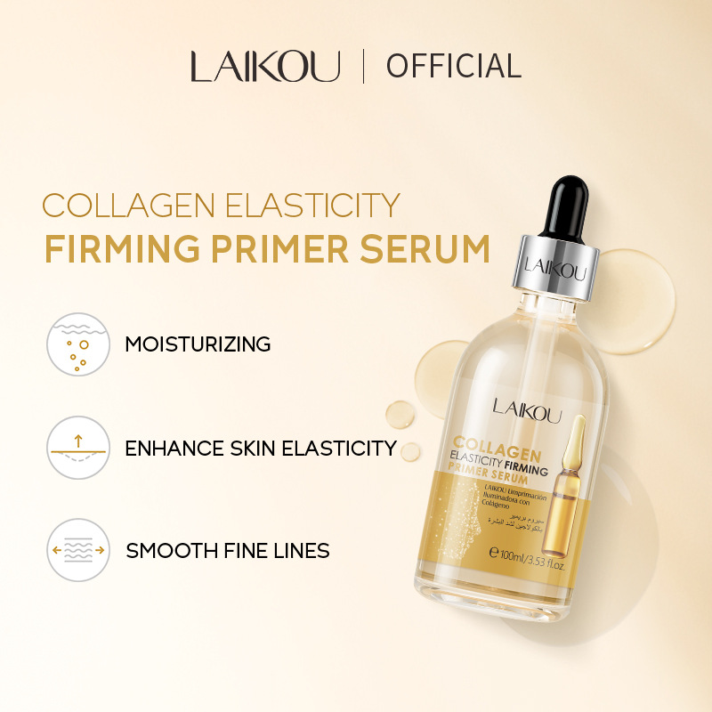 Cross-border LAIKOU Collagen Primer 100ml Hydrating and moisturizing skin care product manufacturer one-piece consignment details Picture