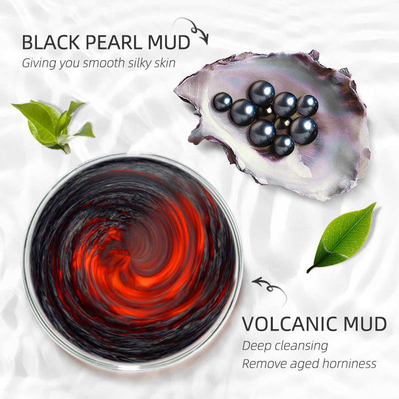 Cross-border Laicome Black Pearl Mask Mud 85g Hydrating, Moisturizing and pore-cleaning factory in stock, one-piece consignment details Picture
