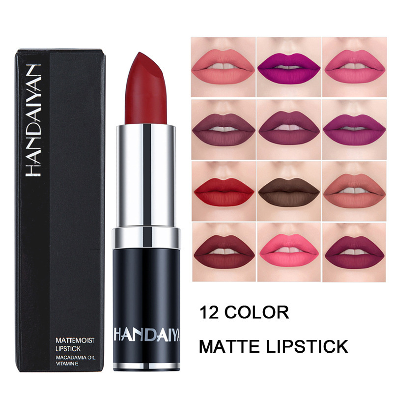 Cross-border velvet lipstick beauty and personal care HANDAIYAN long-lasting waterproof Amazon bestseller matte lipstick Lipstick full figure