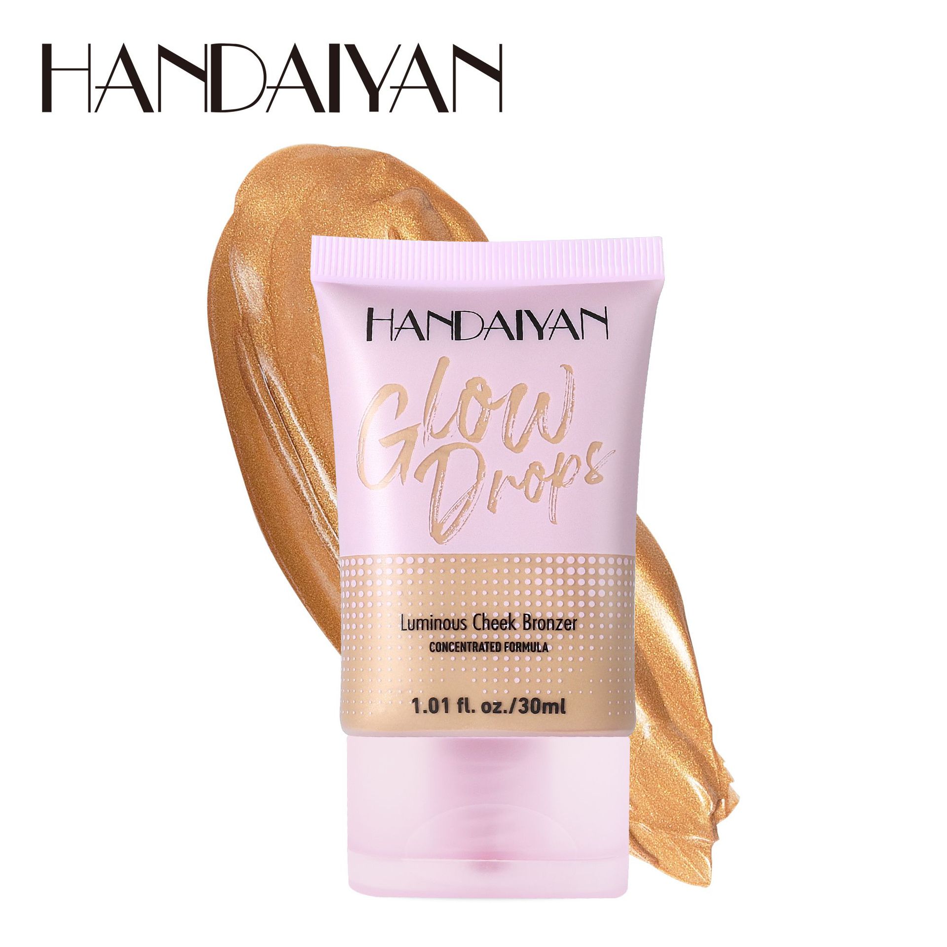 Cross-border Tanning Foundation handaiyan Wheat and Bronze Concealer Dark Skin Pearlescent Gilt Foundation Item Picture
