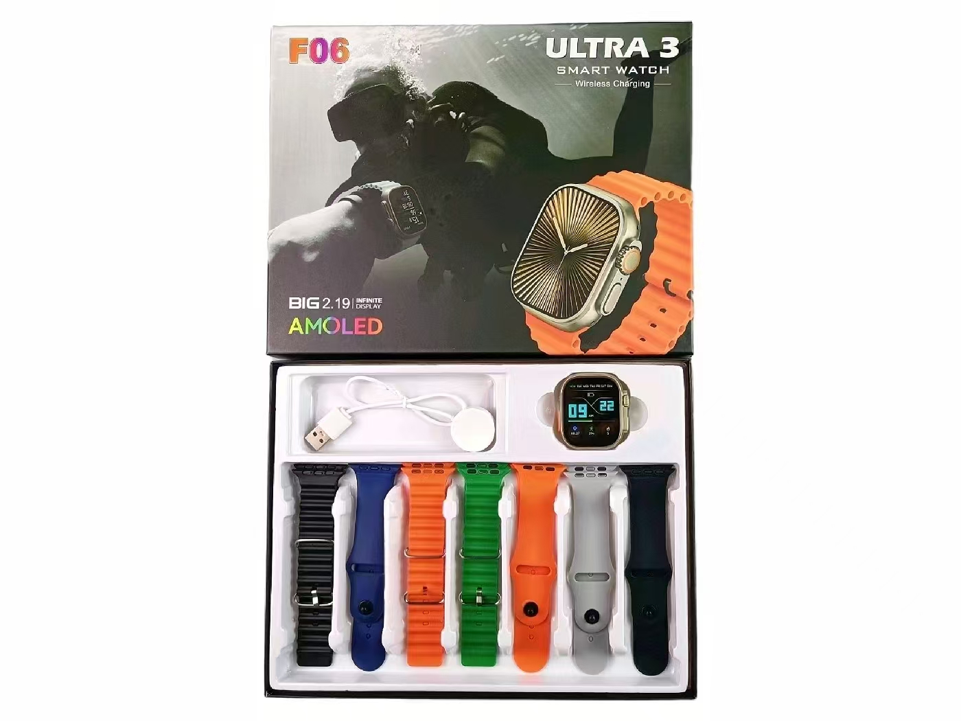 F06  ULTRA3 智能ai手表套装 爆款 多功能 时尚精美 运动  