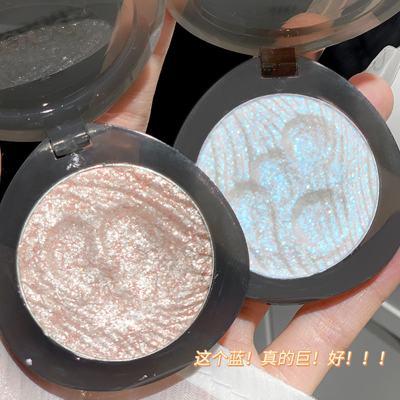 xixi Moon Pool Dark High-gloss Powder Plate, mashed potato texture, pearlescent small diamond fine sparkle, brightening the sleeping eye, single color Eyeshadow details Picture
