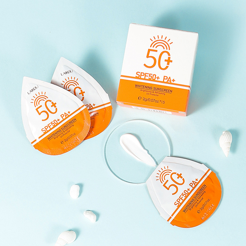 LAIKOU sunscreen 2g*15 Summer Cream Hydrating and Moisturizing Cross-border details Picture