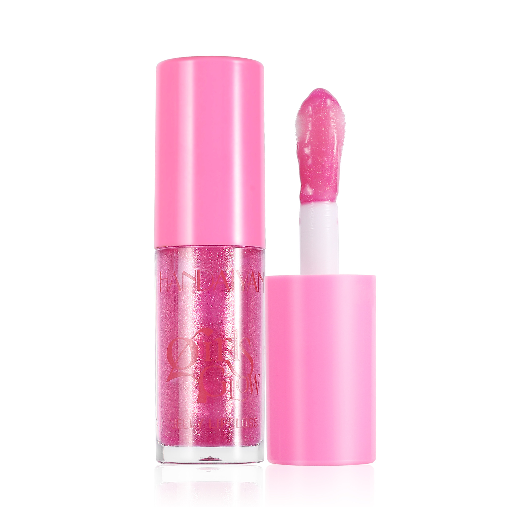 handaiyan Cross-border Transparent Lip Gloss, Dudu Lip Moisturizing and Nourishing Fine Sparkling Pearl Lip Gloss, Water Gloss Lip Gloss, Lip Oil Item Picture