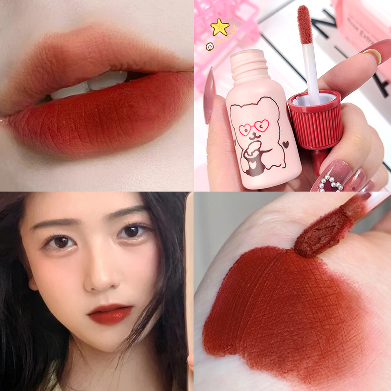 CACE baby bottle lip gloss matte finish, a niche lip gloss that whitens the skin and doesn't fade. It's the same style as a popular online celebrity for women. Wholesale details Picture