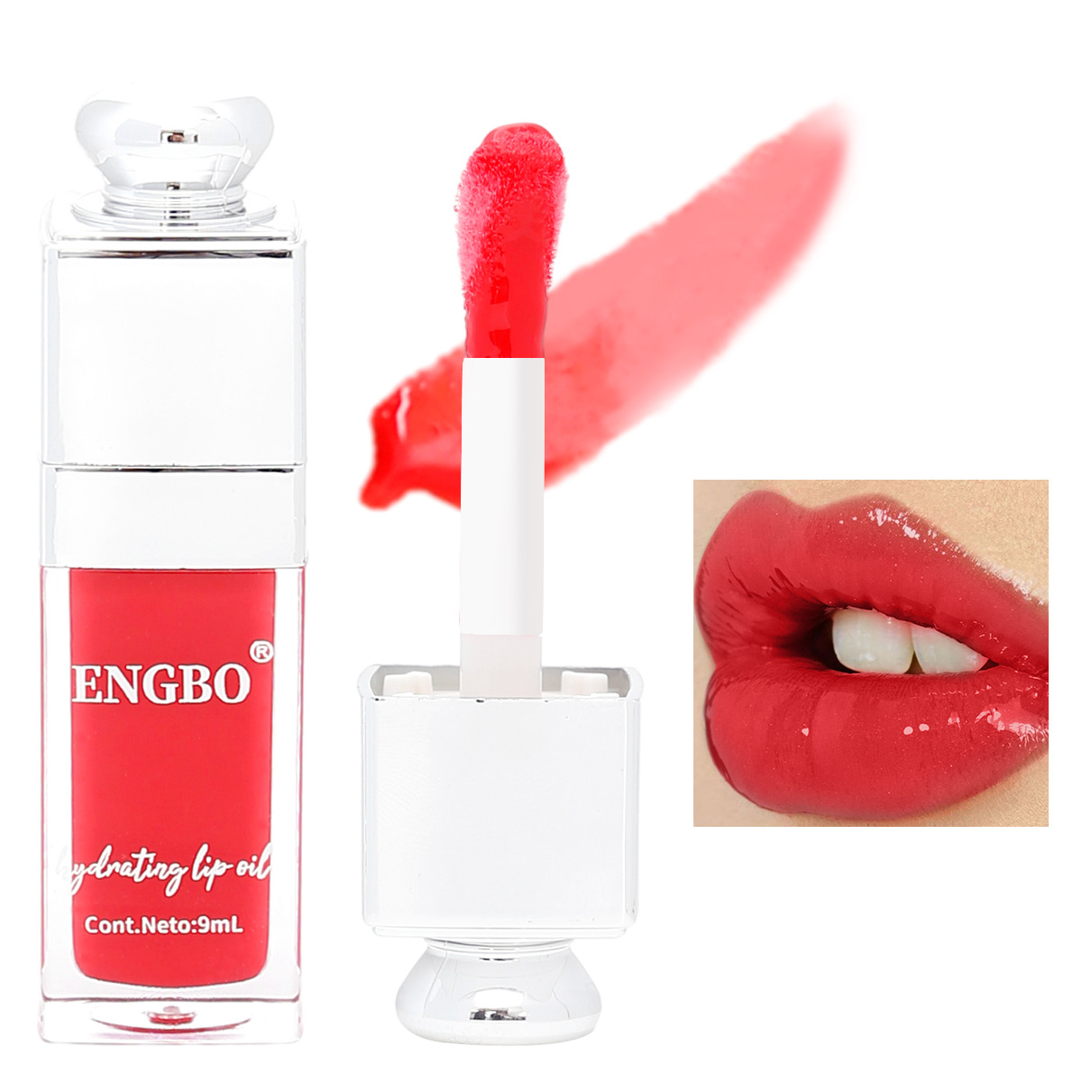 ENGBO's new export products: Moisturizing and lustrous lip Gloss, coloring lip Oil, Bright and Plump Lip Shape, cross-border lip care oil details Picture