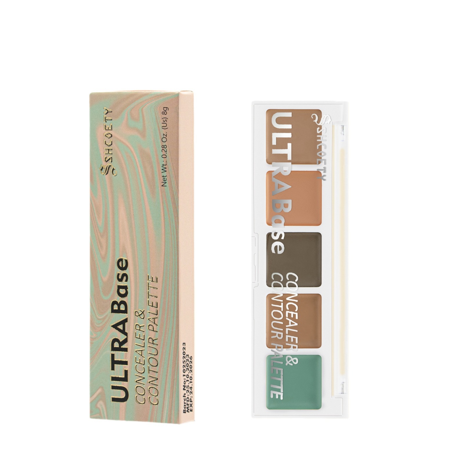 SHCOETY Cross-border Five-color Concealer covers acne marks, spots, tear troughs, dark circles, is light, long-lasting, waterproof and does not smudge Item Picture