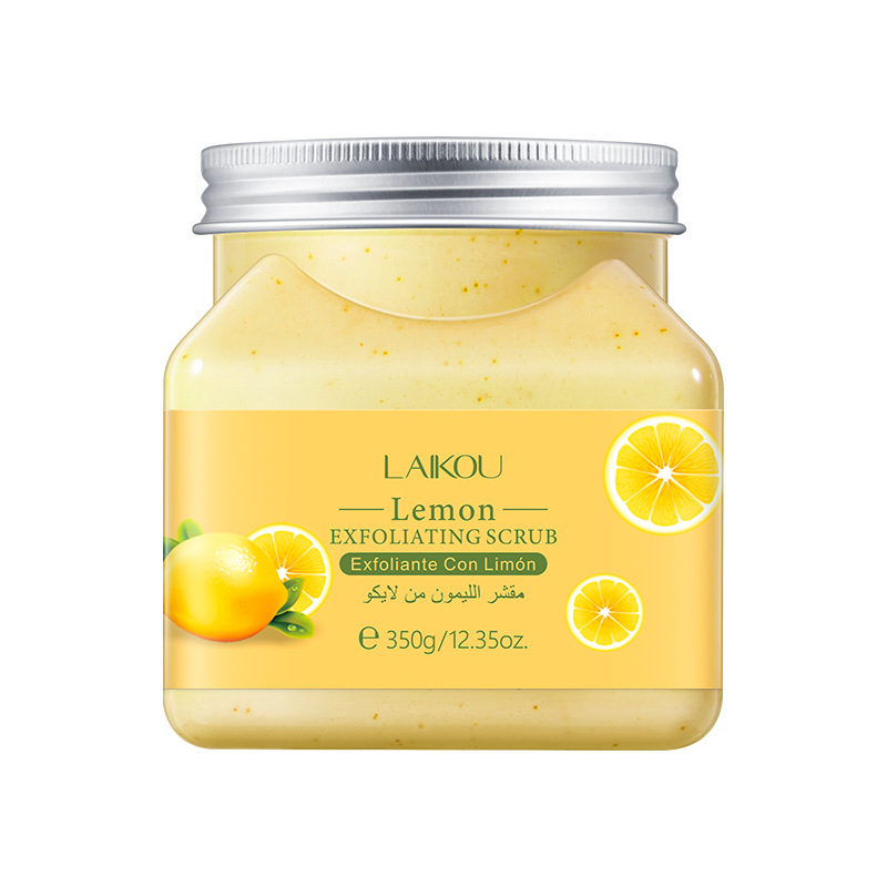 Laikou Body Lemon Scrub 350g Pore and Exfoliating Skin Care Product Body Scrub Wholesale Item Picture