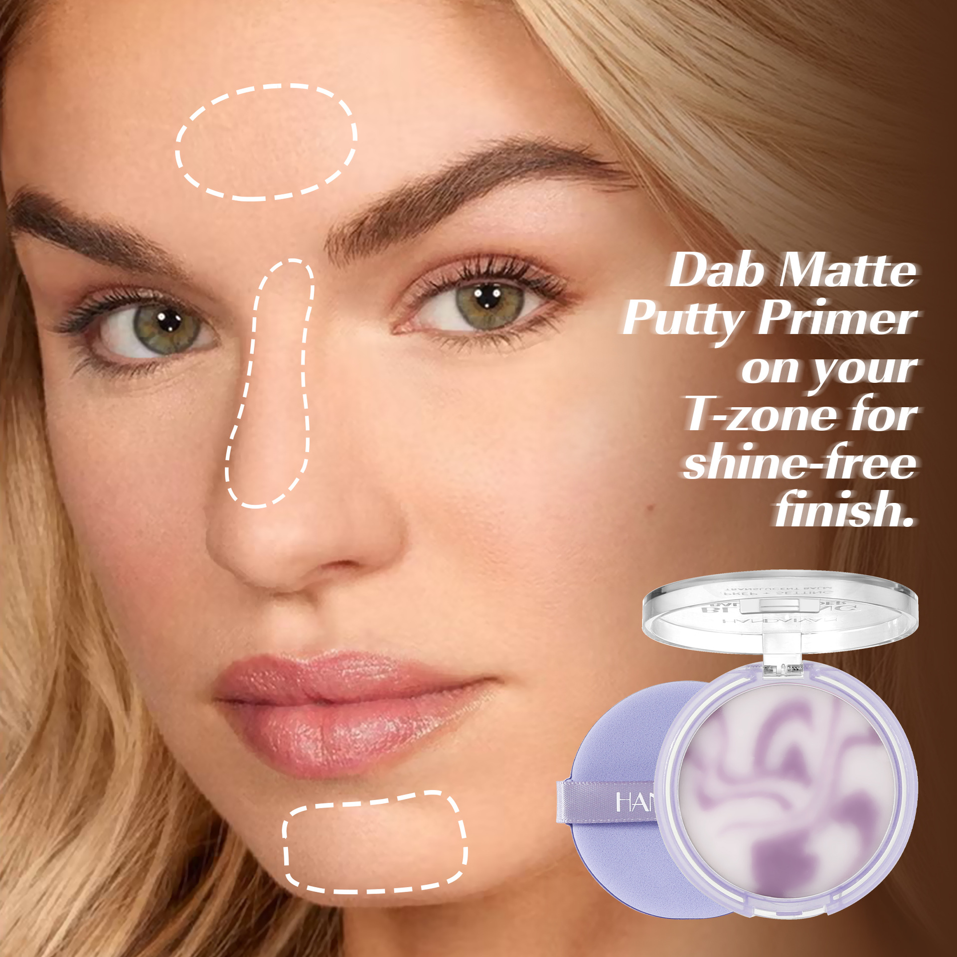 Cross-border setting powder compact, powder-free, fine, skin-friendly, natural, oil-controlling and long-lasting HANDAIYAN powder-free setting Powder cream details Picture