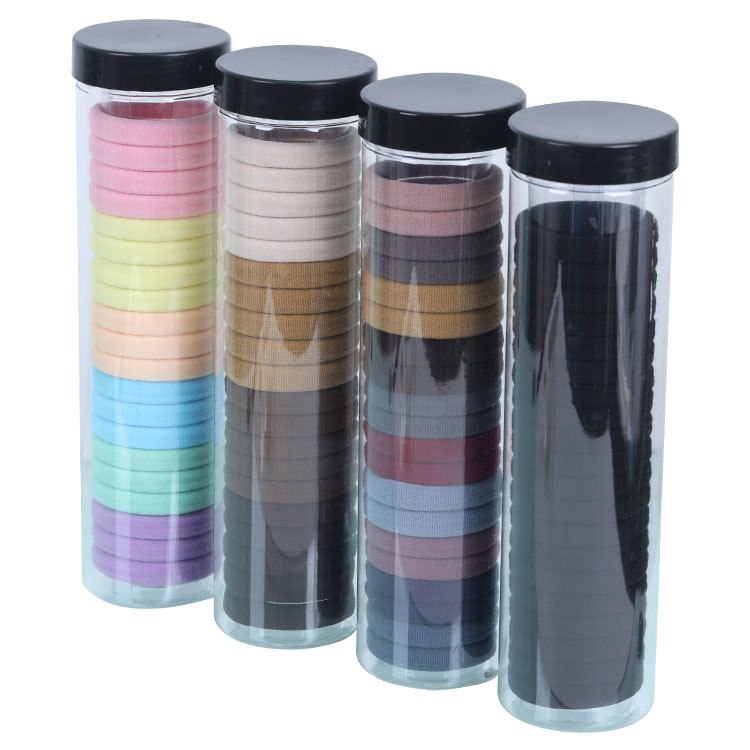 Korean version 20-piece canned high-elasticity hair band Douyin bestseller seamless bucket hair band non-constricting girls' rubber band Item Picture