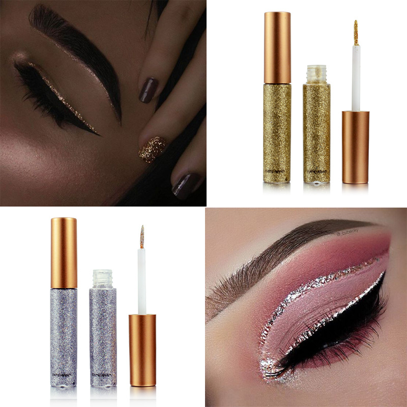 Cross-border Eyeshadow Liquid HANDAIYAN Stage, Nightclub Makeup, Performance Makeup, Dazzling and sparkling Sequins Eyeshadow liquid Specification drawing