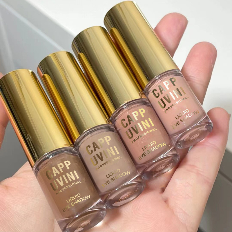 Capo Vini low-saturation gray Powder milk coffee matte liquid single eyeshadow Fine glitter pink pure earthy tone details Picture