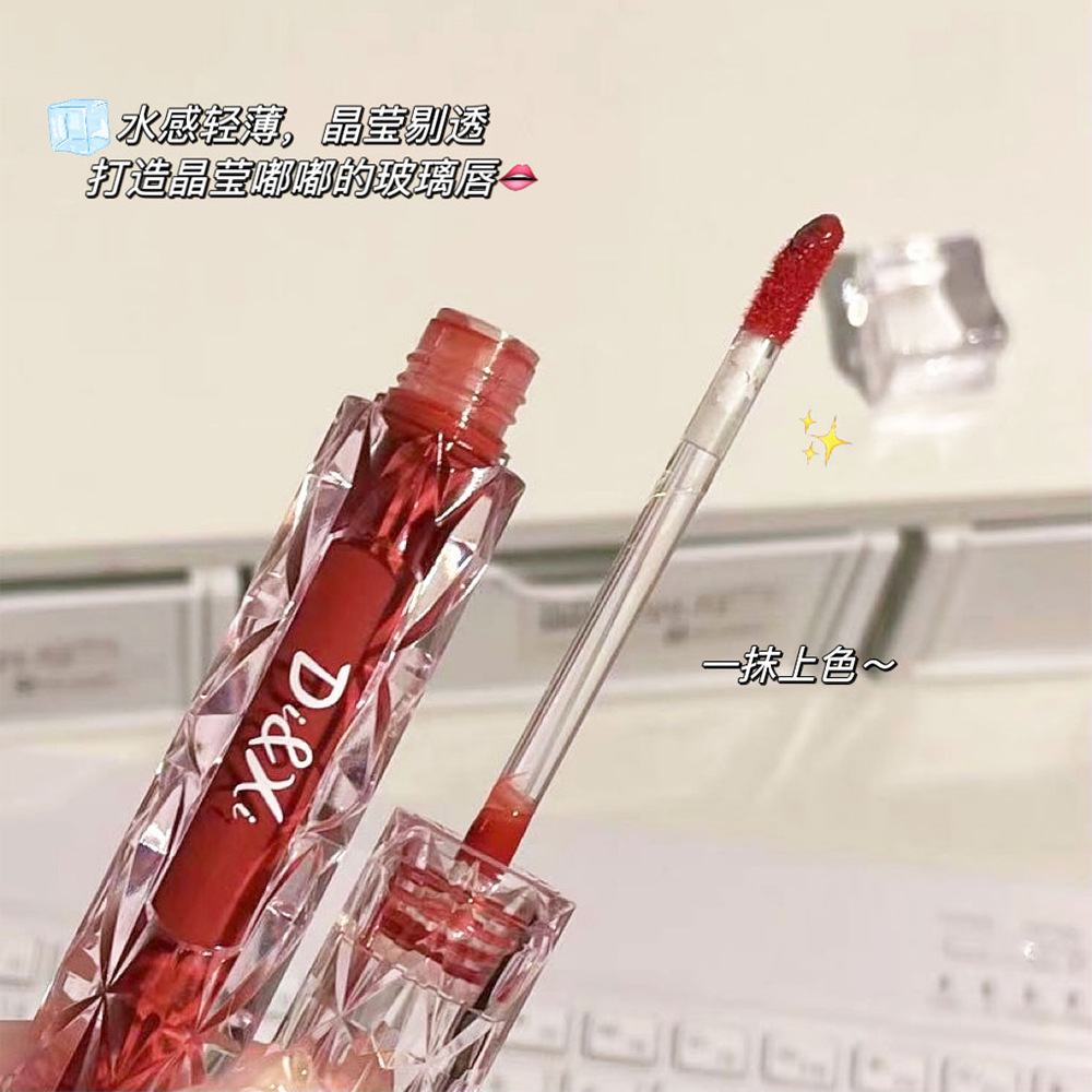 DIXI Moisturizing Mirror Water Light Lip Gloss, brightening and whitening, hydrating lipstick, chubby lips, versatile makeup, affordable wholesale details Picture