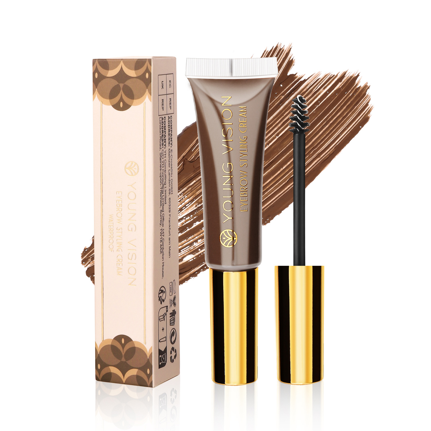 YOUNG VISION Eyebrow Dye is a three-dimensional shaping eyebrow gel that is wild and natural, and is not easy to smudge Item Picture