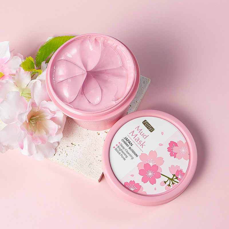 fengyi Japanese Cherry Blossom Mask Mud 100g deeply cleanses pores. Apply mask and skin care products across borders Application Scenario