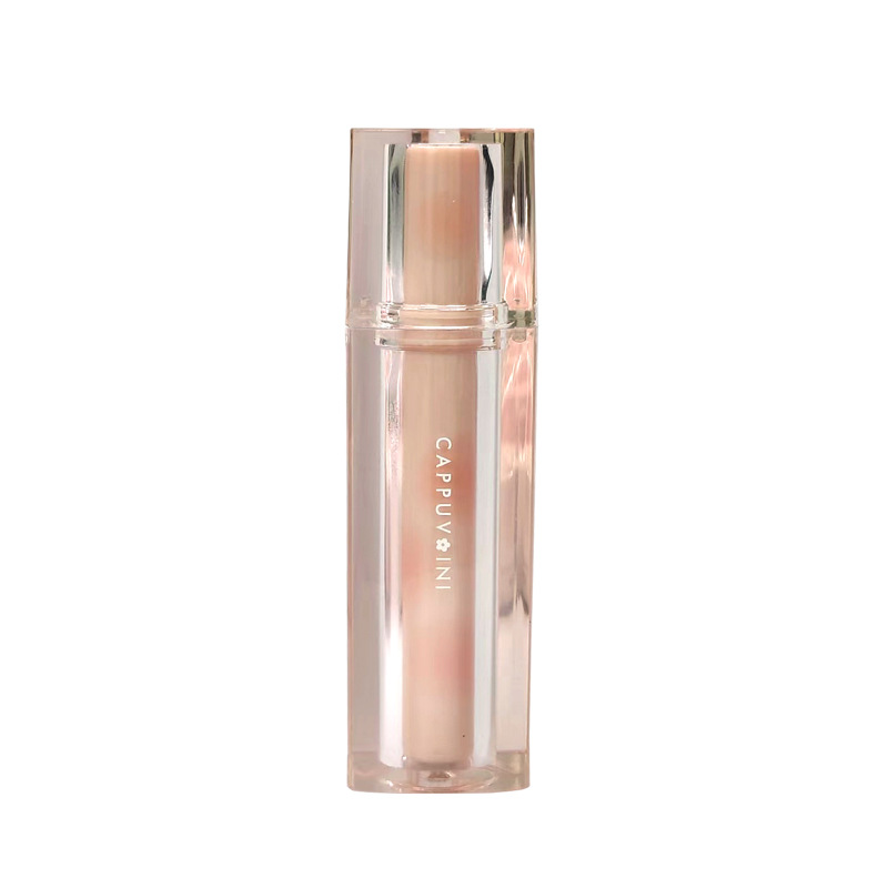 Capo Vini Ice Tea Mirror Surface Water Gloss Lip Gloss Lip Gloss Lip Gloss Glass Jelly Lip Triangular Transparent Tube Lip Gloss [Special Offer] Item Picture