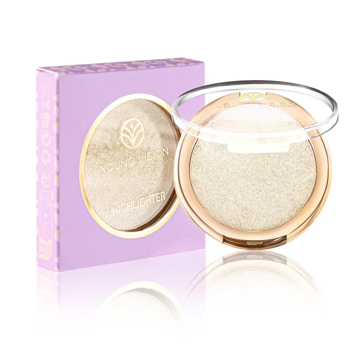 YOUNG VISION baking powder, polarizing and highlighter powder, setting and contouring powder compacts, contour and three-dimensional nose shadows Item Picture